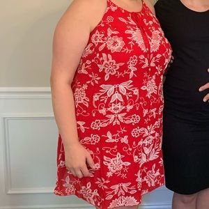 Red embroidered Sundress size 2X plus size